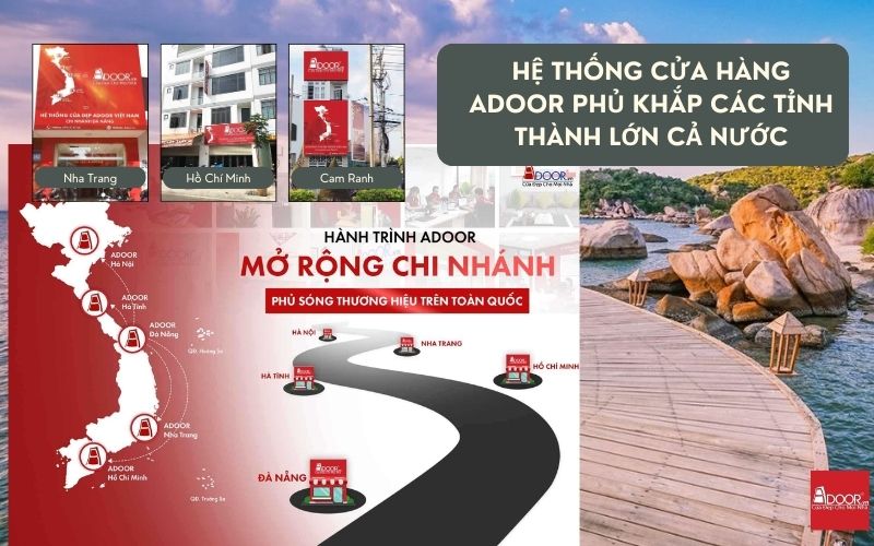 Tự hào có hệ thống trải dài khắp các tỉnh thành lớn, Adoor đảm bảo vận chuyển cửa nhôm kính Xingfa Cam Ranh (nhập khẩu) nhanh chóng đến mọi dự án.