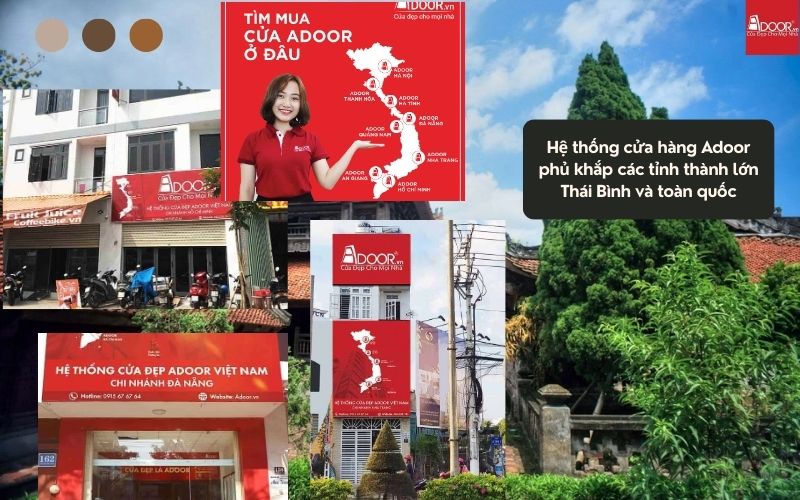 Mạng lưới dịch vụ linh hoạt giúp Adoor nhanh chóng bàn giao cửa nhôm kính Xingfa Thái Bình (nhập khẩu) đến mọi huyện thị từ Đông Hưng đến Tiền Hải.