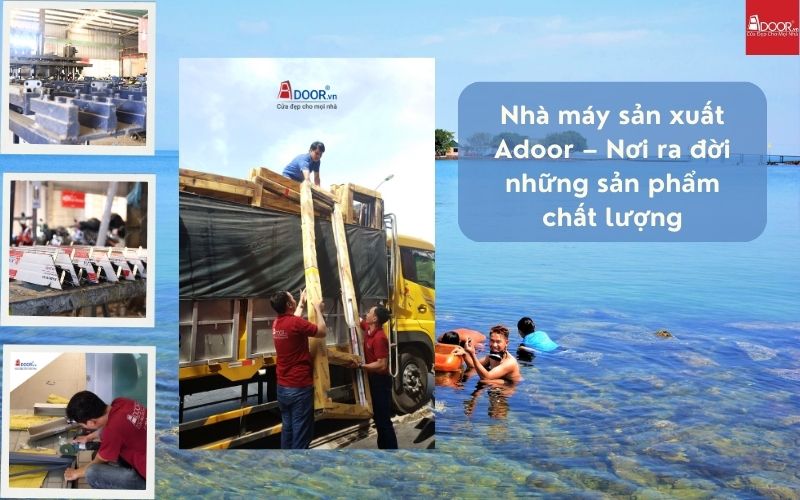 Nhà máy Adoor ứng dụng công nghệ xử lý bề mặt cao cấp, giúp cửa nhôm kính Xingfa Hà Tiên (nhập khẩu) giữ màu sơn luôn mới bất chấp nắng gió miền Tây.