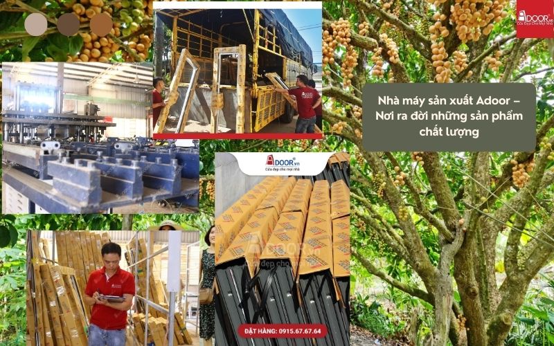 Sản phẩm cửa nhôm kính Xingfa Vị Thanh (nhập khẩu) được Adoor gia công trên dây chuyền tự động, đảm bảo độ kín khít tuyệt đối, ngăn nước mưa tràn vào nhà.