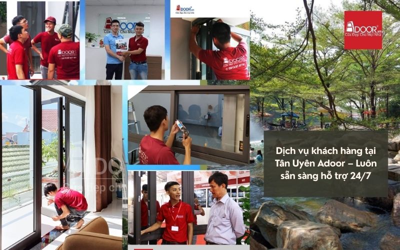 Adoor cam kết chế độ hậu mãi tận tâm, chăm sóc hệ thống cửa nhôm kính Xingfa Tân Uyên (nhập khẩu) của bạn luôn vận hành trơn chu.