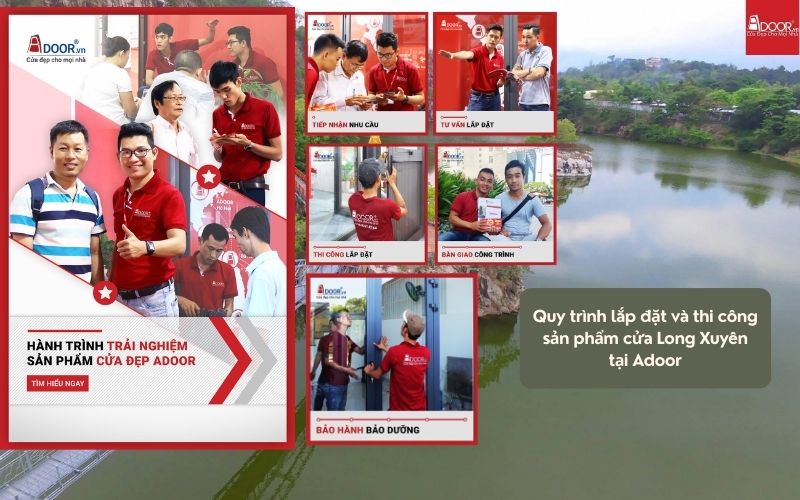 Quy trình thi công cửa nhôm kính Xingfa Long Xuyên (Nhập khẩu) tại Adoor – nhanh gọn, minh bạch và đúng kỹ thuật