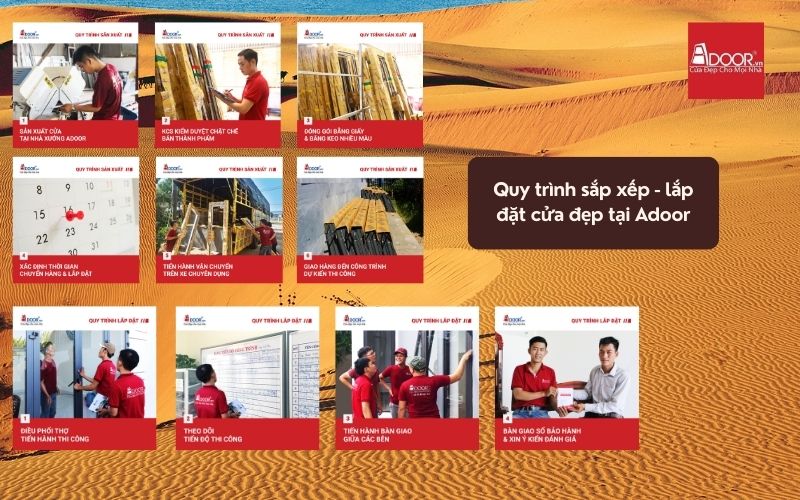 Quy trình thi công cửa nhôm kính Xingfa Phan Thiết (Nhập khẩu) tại Adoor – nhanh gọn, minh bạch và đúng kỹ thuật
