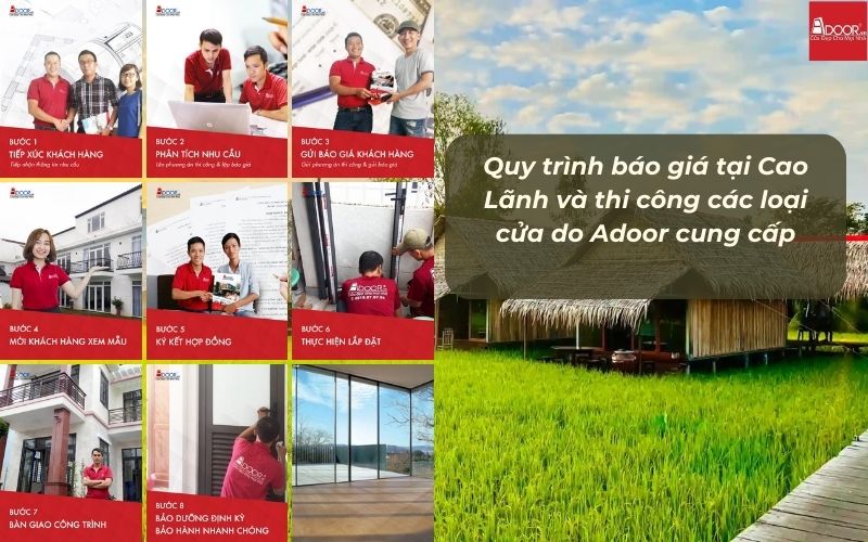 Quy trình sản xuất và lắp đặt cửa nhôm kính Xingfa Cao Lãnh (nhập khẩu) chuẩn Adoor