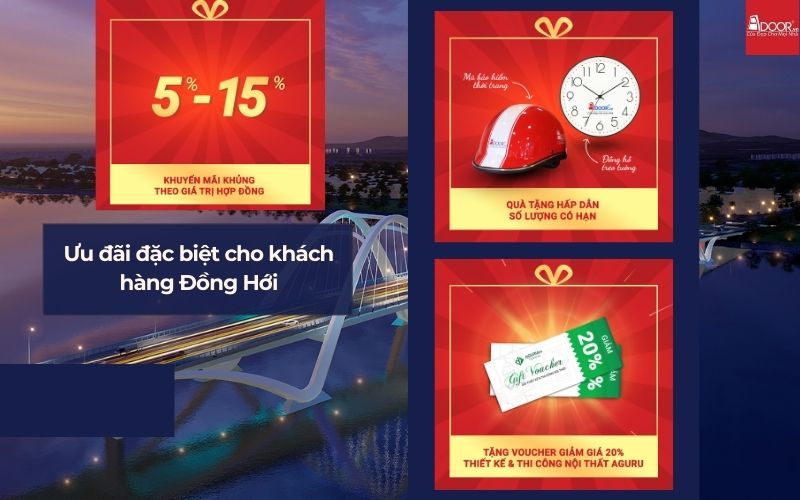 Ưu đãi và khuyến mãi hấp dẫn khi mua cửa nhôm kính Xingfa Đồng Hới (nhập khẩu) tại Adoor