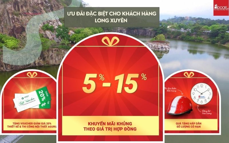 Ưu đãi thi công cửa nhôm kính Xingfa Long Xuyên (Nhập khẩu) Adoor – trọn gói, tiết kiệm chi phí tối đa