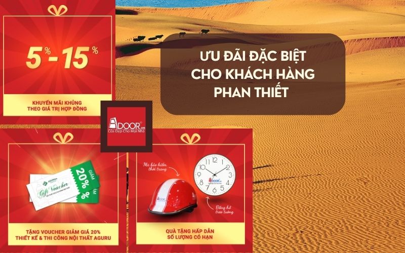 Ưu đãi thi công cửa nhôm kính Xingfa Phan Thiết (Nhập khẩu) Adoor – trọn gói, tiết kiệm chi phí tối đa