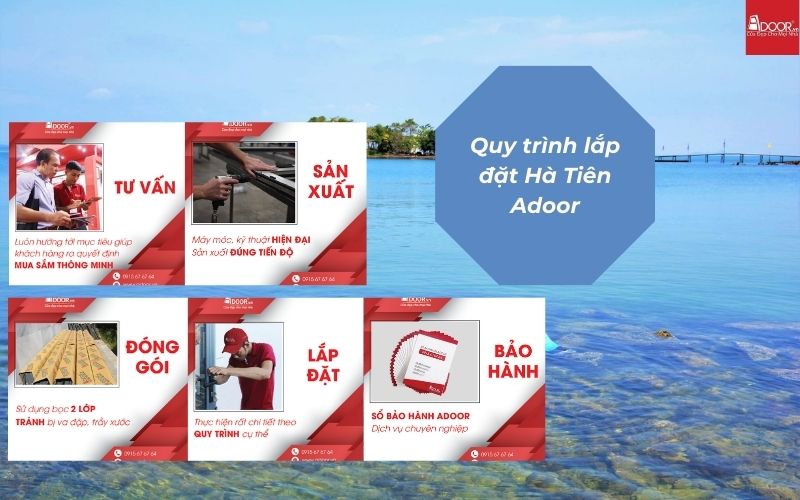 Adoor hỗ trợ báo giá trọn gói minh bạch, cam kết tiến độ thi công nhanh chóng để gia chủ sớm hoàn thiện bộ cửa nhôm kính Xingfa Hà Tiên (nhập khẩu).
