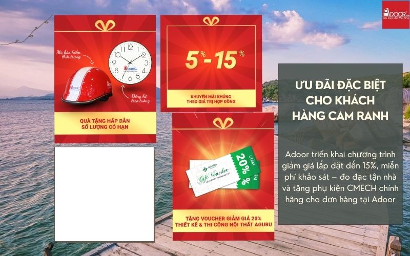 Đừng bỏ lỡ chương trình "Ưu đãi biển xanh" từ Adoor giúp bạn sở hữu cửa nhôm kính Xingfa Cam Ranh (nhập khẩu) với mức giá hấp dẫn nhất.
