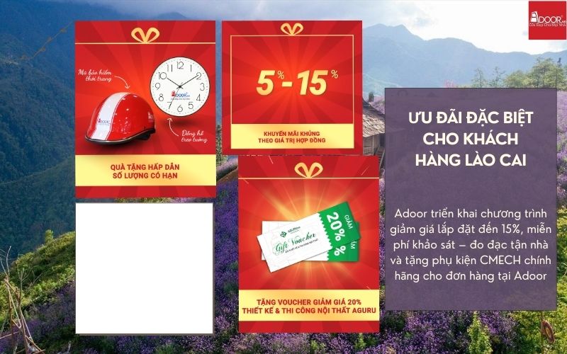 Đón nắng mới lên nhà xinh cùng Adoor với ưu đãi cực "khủng" khi lắp đặt trọn gói hệ thống cửa nhôm kính Xingfa Lào Cai (nhập khẩu).