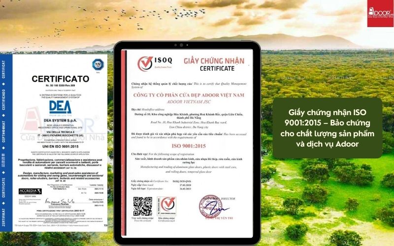 Chứng nhận & kiểm định quốc tế đảm bảo độ bền – cách âm – cách nhiệt 