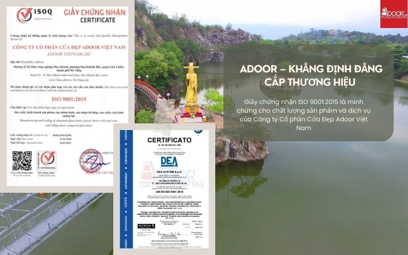 Adoor đạt chuẩn ISO – cam kết chất lượng cho cửa nhôm kính Xingfa Long Xuyên (Nhập khẩu)