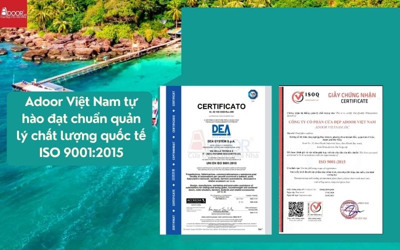 Chứng nhận quốc tế về độ bền và khả năng chống chịu bão biển