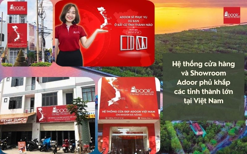 Hệ thống showroom trải dài và năng lực cung ứng cửa nhôm kính Xingfa Cà Mau (nhập khẩu) toàn quốc