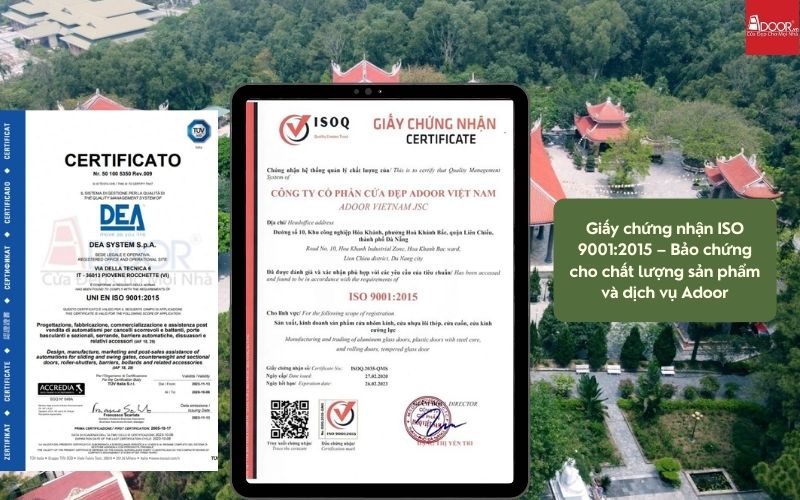 Với chuẩn mực ISO quốc tế, Adoor bảo chứng cho độ bền vượt thời gian của mỗi bộ cửa nhôm kính Xingfa TP. Thanh Hóa (nhập khẩu) trước gió biển Sầm Sơn.