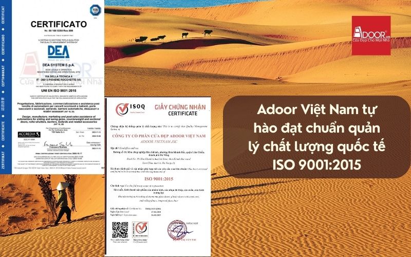 Adoor đạt chuẩn ISO – cam kết chất lượng cho cửa nhôm kính Xingfa Phan Thiết (Nhập khẩu)