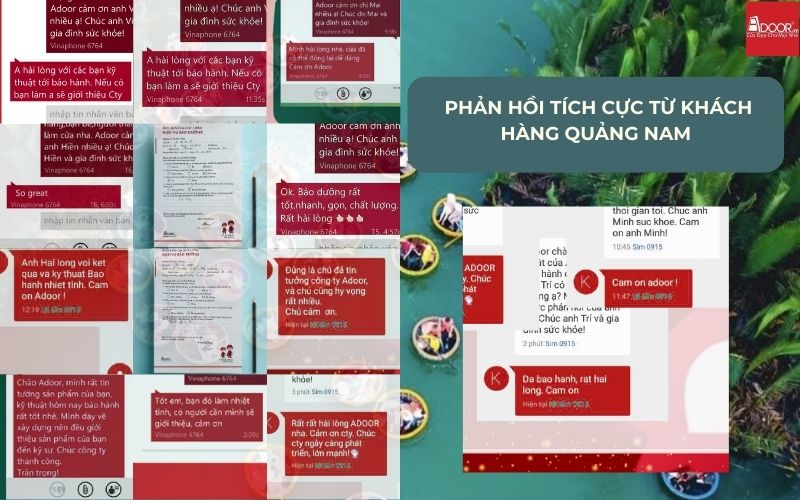 Người dân xứ Quảng luôn hài lòng với khả năng cách âm, chống bụi tuyệt vời mà cửa nhôm kính Xingfa Quảng Nam (nhập khẩu) của Adoor mang lại.