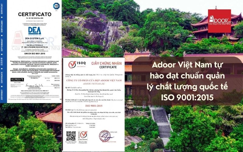 Adoor đạt chuẩn ISO – cam kết chất lượng cho cửa nhôm kính Xingfa Châu Đốc (nhập khẩu)