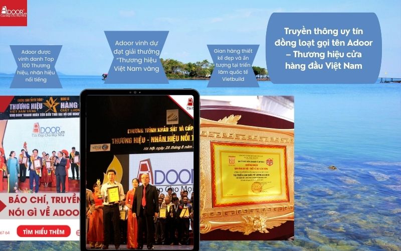Được vinh danh qua nhiều giải thưởng thương hiệu uy tín, Adoor khẳng định vị thế dẫn đầu trong dòng cửa nhôm kính Xingfa Hà Tiên (nhập khẩu) chính hãng.