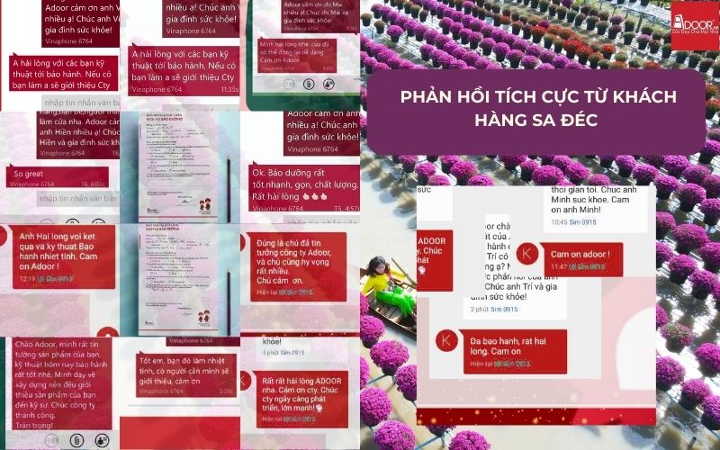 Phản hồi tích cực từ khách hàng Sa Đéc