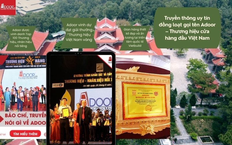 Được báo giới vinh danh qua nhiều giải thưởng lớn, Adoor khẳng định vị thế dẫn đầu trong cung cấp cửa nhôm kính Xingfa TP. Thanh Hóa (nhập khẩu) chính hãng.