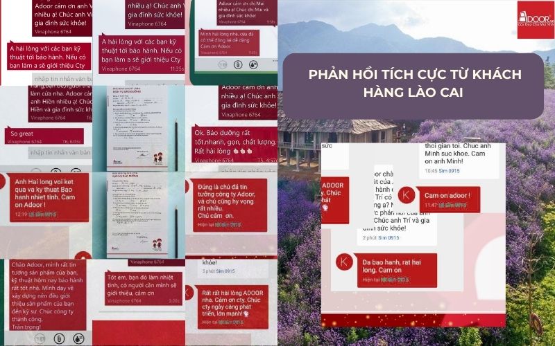 Gia chủ nơi cửa ngõ biên cương luôn tin chọn Adoor bởi khả năng giữ ấm và kín gió tuyệt vời của cửa nhôm kính Xingfa Lào Cai (nhập khẩu).