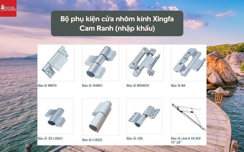Bộ phụ kiện cửa nhôm kính Xingfa Cam Ranh (nhập khẩu) 01