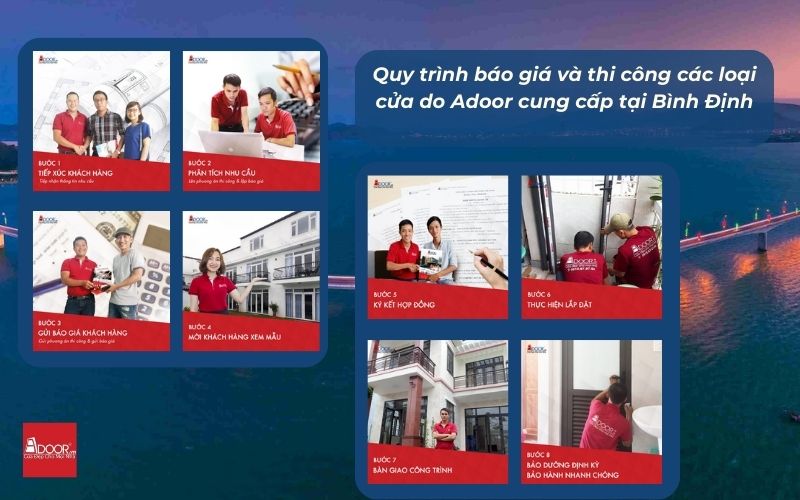 Quy trình thực hiện và tiêu chuẩn lắp đặt cửa nhôm kính Xingfa Bình Định (nhập khẩu)
