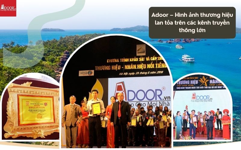 Thương hiệu Adoor được công nhận qua các giải thưởng danh giá 