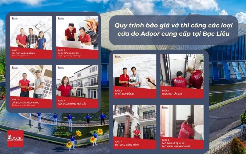 Quy trình sản xuất và lắp đặt cửa nhôm kính Xingfa Bạc Liêu (nhập khẩu) chuyên nghiệp