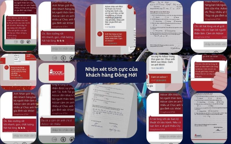 Phản hồi tích cực từ khách hàng Đồng Hới sau khi lắp đặt
