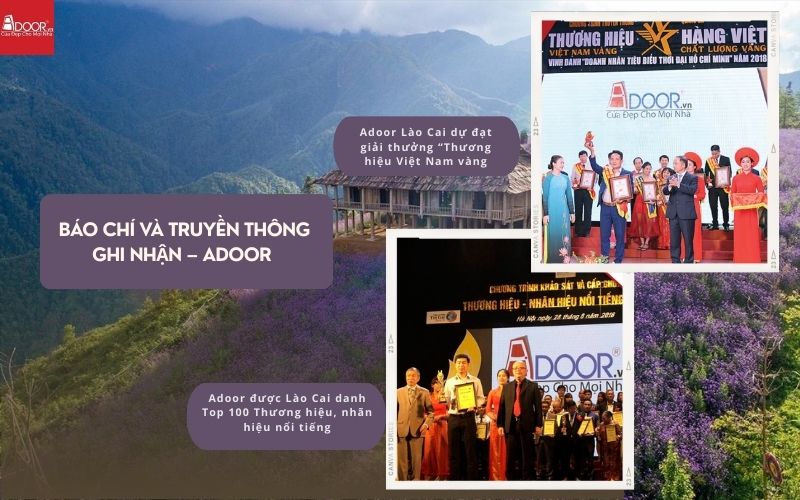 Khẳng định đẳng cấp qua các giải thưởng lớn, Adoor luôn được báo chí vinh danh là chuyên gia cung ứng cửa nhôm kính Xingfa Lào Cai (nhập khẩu) uy tín.