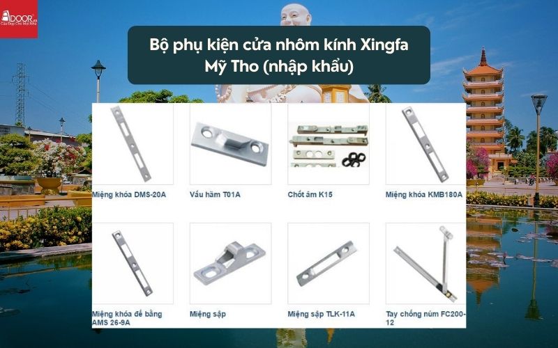 Bộ phụ kiện cửa nhôm kính Xingfa Mỹ Tho (nhập khẩu) 02