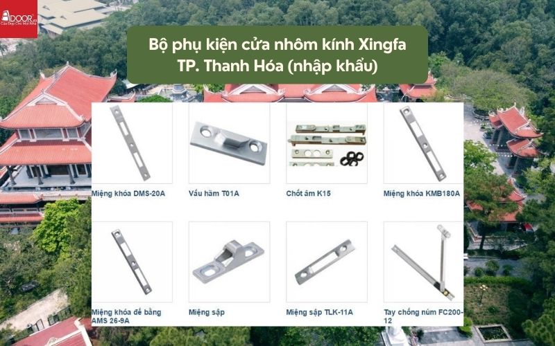 Bộ phụ kiện cửa nhôm kính Xingfa TP. Thanh Hóa (nhập khẩu) 02