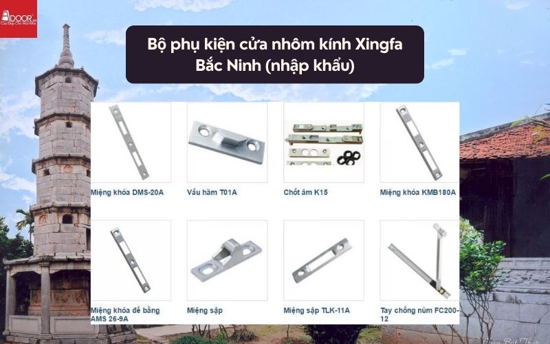 Bộ phụ kiện cửa nhôm kính Xingfa Bắc Ninh (nhập khẩu) 02