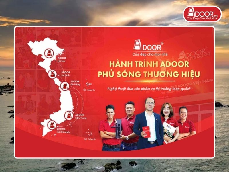 Chi nhánh Adoor phủ rộng toàn quốc phục vụ khách hàng tại Bình Thuận