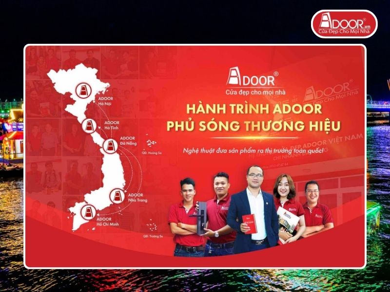 Chi nhánh Adoor phủ rộng toàn quốc phục vụ khách hàng tại Cần Thơ
