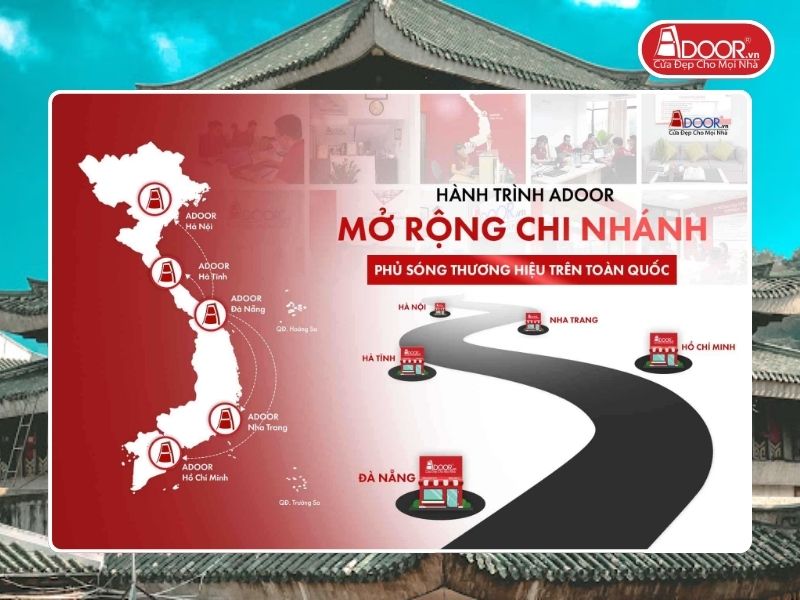 Chi nhánh Adoor phủ rộng toàn quốc phục vụ khách hàng tại Châu Đốc