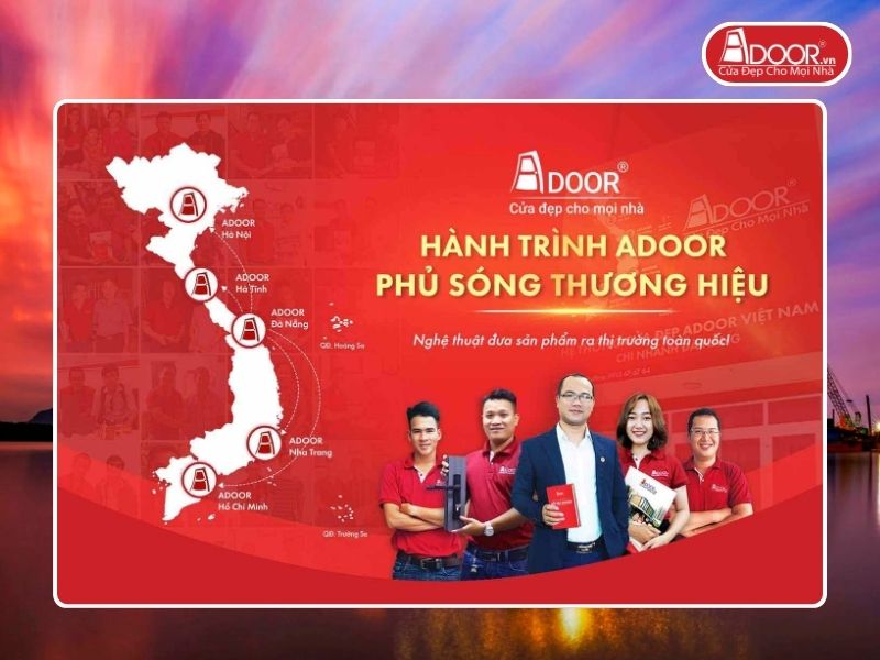 Chi nhánh Adoor phủ rộng toàn quốc phục vụ khách hàng tại Hải Phòng