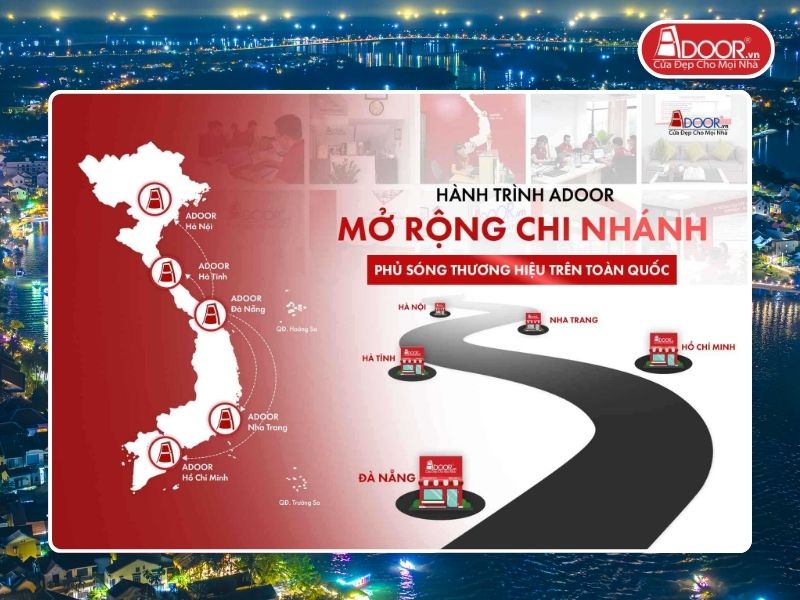 Chi nhánh Adoor phủ rộng toàn quốc phục vụ khách hàng tại Hội An