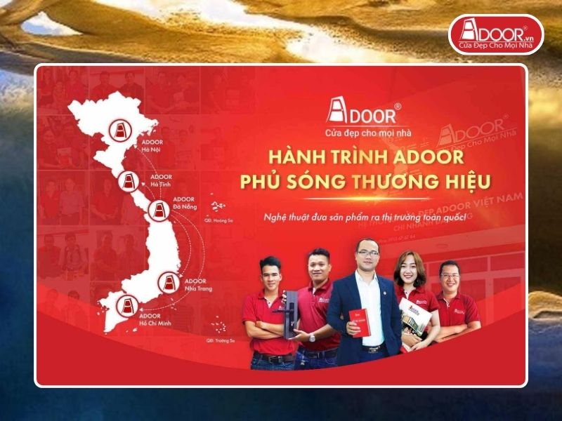 Chi nhánh Adoor phủ rộng toàn quốc phục vụ khách hàng tại Huế
