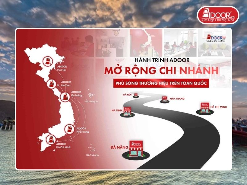 Chi nhánh Adoor phủ rộng toàn quốc phục vụ khách hàng tại Ninh Thuận