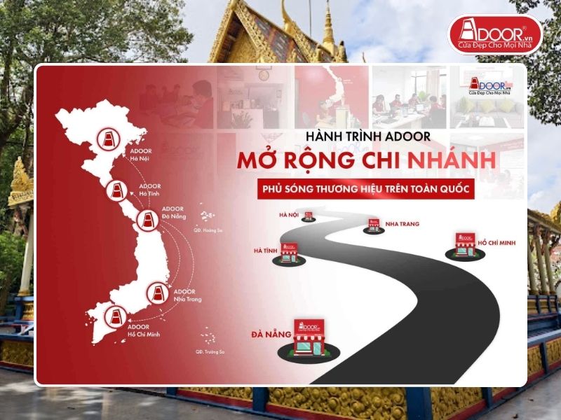 Chi nhánh Adoor phủ rộng toàn quốc phục vụ khách hàng tại Sóc Trăng