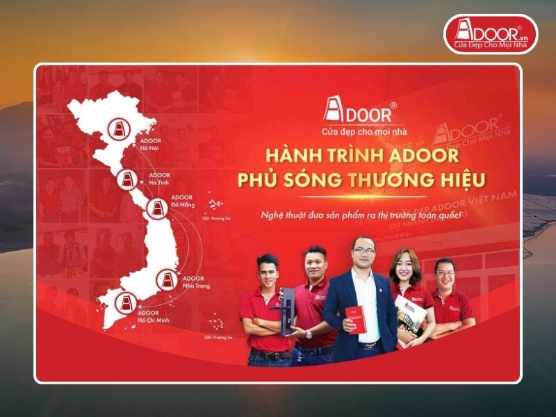 Chi nhánh Adoor phủ rộng toàn quốc phục vụ khách hàng tại Thủ Dầu Một