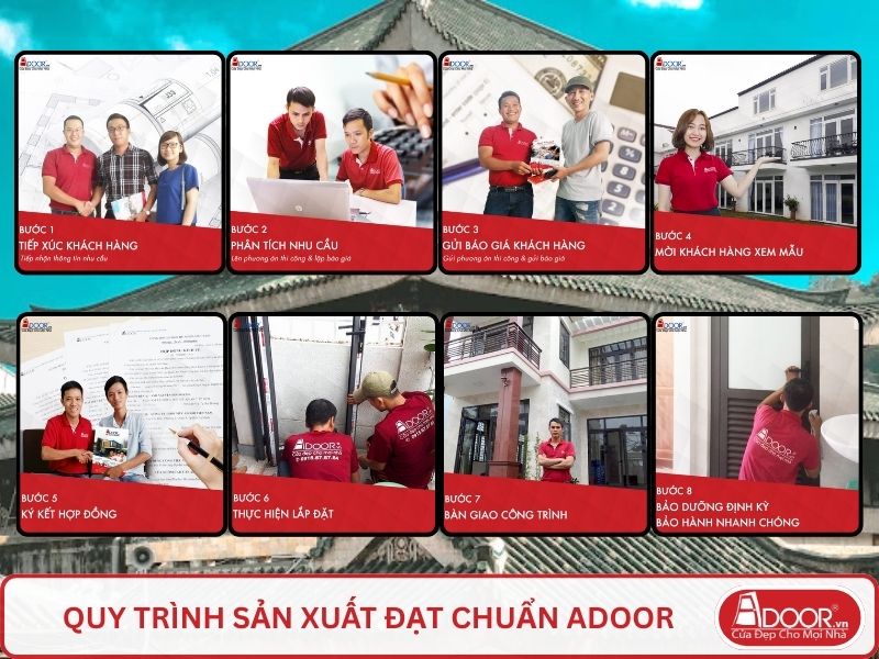 Cơ sở sản xuất của Adoor phục vụ khách hàng tại Châu Đốc