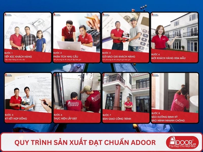 Cơ sở sản xuất của Adoor phục vụ khách hàng tại Huế