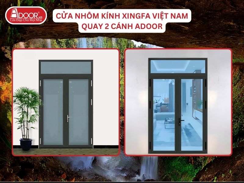 Cửa Mở Quay 2 Cánh Nhôm Kính Xingfa Tại Gia Nghĩa Hệ Việt Nam Adoor Cửa Mở Quay 2 Cánh Nhôm Kính Xingfa Tại Gia Nghĩa Hệ Việt Nam Adoor