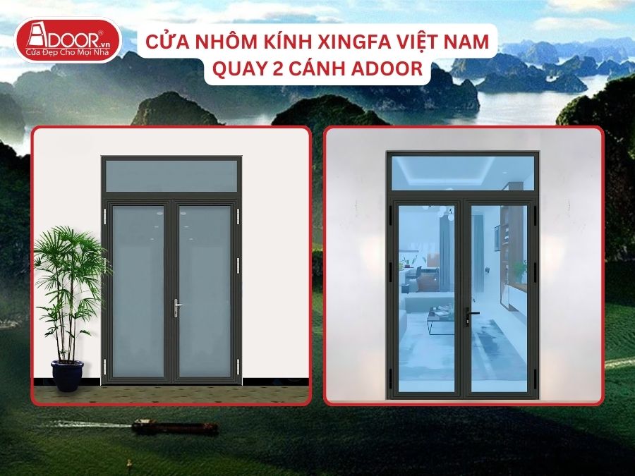 Cửa Mở Quay 2 Cánh Nhôm Kính Xingfa Tại Hạ Long Hệ Việt Nam Adoor Cửa Mở Quay 2 Cánh Nhôm Kính Xingfa Tại Hạ Long Hệ Việt Nam Adoor