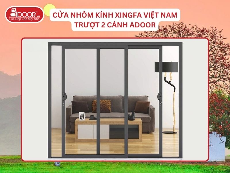 Cửa Mở Trượt 2 Cánh Nhôm Kính Xingfa Tại Bắc Giang Hệ Việt Nam Adoor Cửa Mở Trượt 2 Cánh Nhôm Kính Xingfa Tại Bắc Giang Hệ Việt Nam Adoor