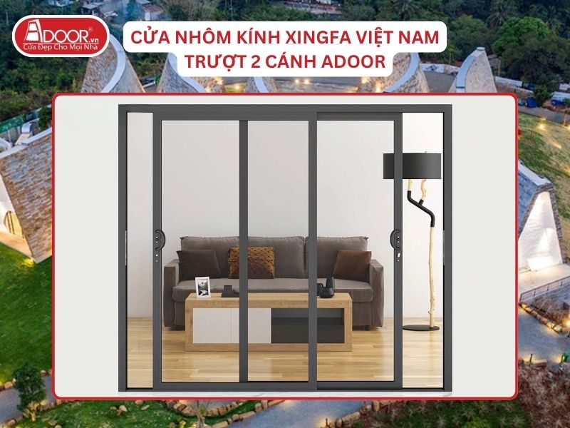 Cửa Mở Trượt 2 Cánh Nhôm Kính Xingfa Tại Buôn Ma Thuột Hệ Việt Nam Adoor Cửa Mở Trượt 2 Cánh Nhôm Kính Xingfa Tại Buôn Ma Thuột Hệ Việt Nam Adoor